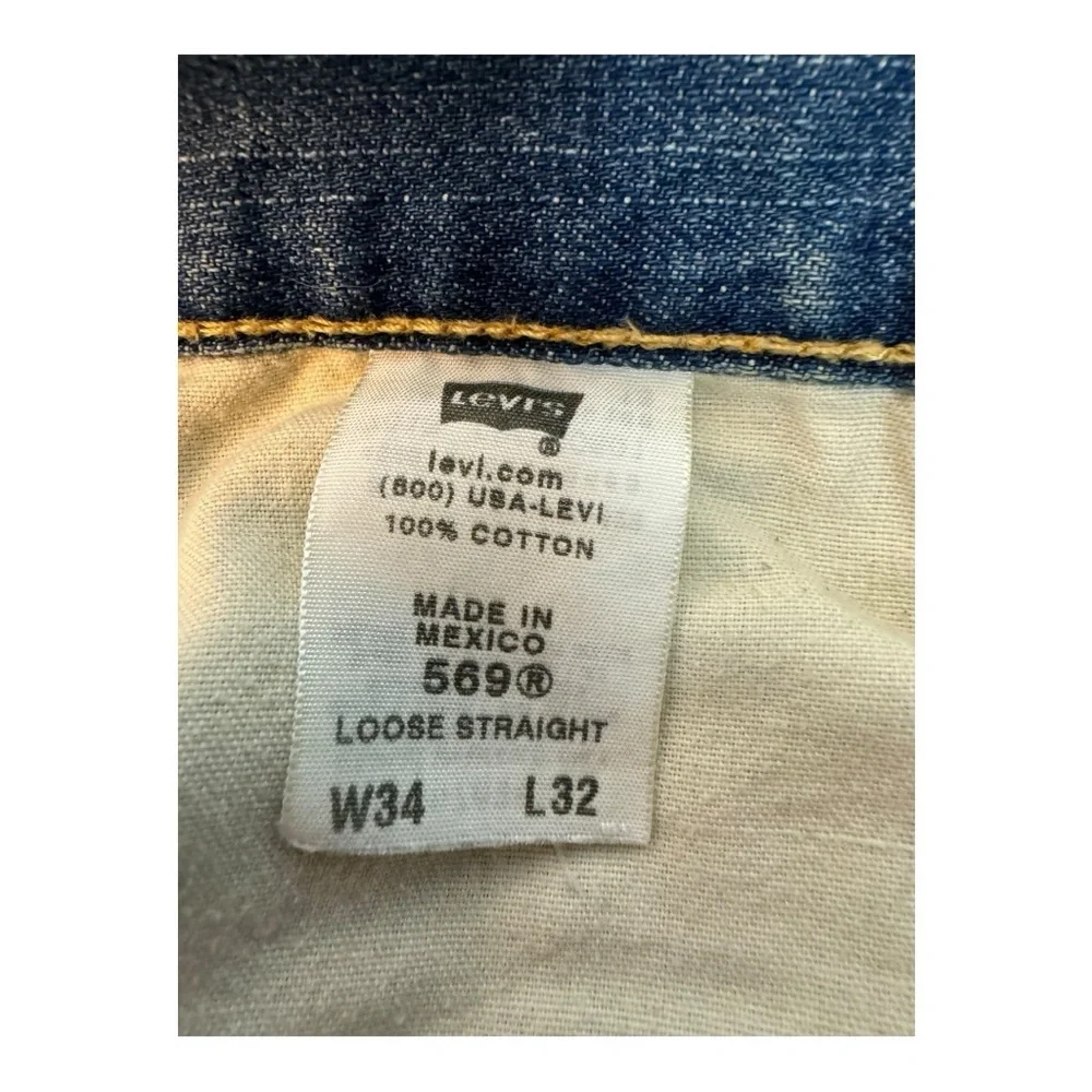 LEVI’s 569 Men’s Loose Straight Jeans Size 34x32​​